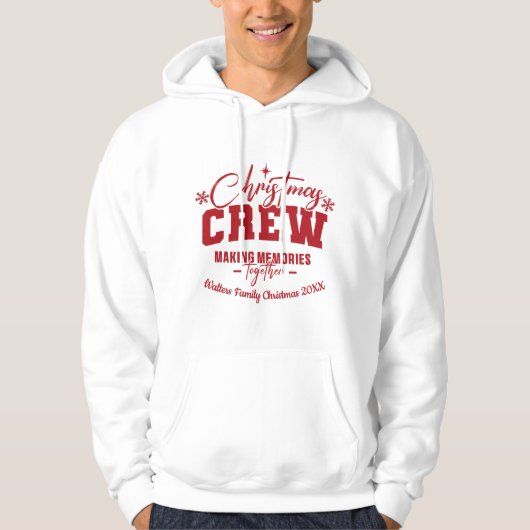 Kerst Crew Familie Hoodie (Voorkant)