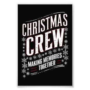 Kerst Crew Familie Matching Kerstmis Squad  Foto Afdruk