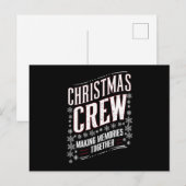 Kerst Crew Familie Matching Xmas Squad Feestdagenkaart (Voorkant / Achterkant)