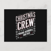 Kerst Crew Familie Matching Xmas Squad Feestdagenkaart (Voorkant)