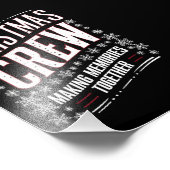 Kerst Crew Familie Matching Xmas Squad Foto Afdruk (Hoek)