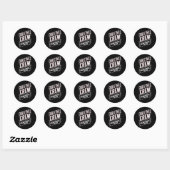 Kerst Crew Familie Matching Xmas Squad Ronde Sticker (Vel)