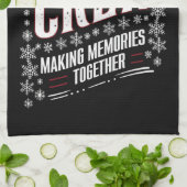 Kerst Crew Familie Matching Xmas Squad Theedoek (Gevouwen)