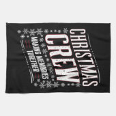 Kerst Crew Familie Matching Xmas Squad Theedoek (Horizontaal)