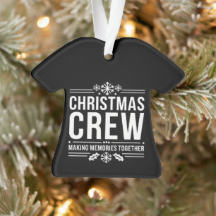 Kerst Crew Familie Reünie Grafisch Kerstvakantie Ornament
