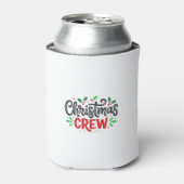Kerst Crew Feestelijke Feestdag Blikjeskoeler (Blikje Voorkant)