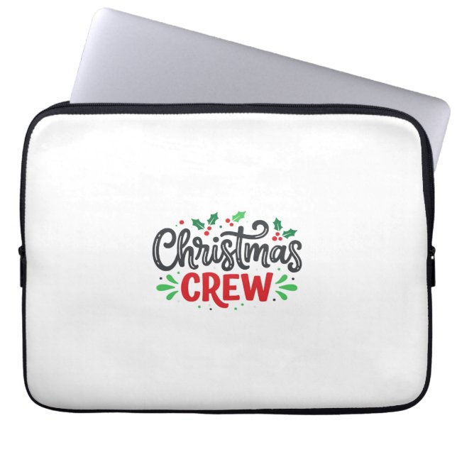 Kerst Crew Feestelijke Feestdag Laptop Sleeve (Voorkant)
