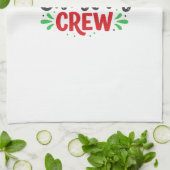 Kerst Crew Feestelijke Feestdagen Theedoek (Gevouwen)