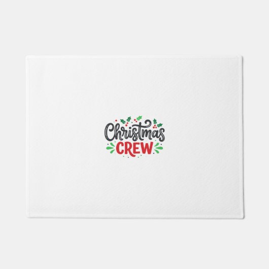 Kerst Crew Feestelijke Vakantie Deurmat (Voorkant)