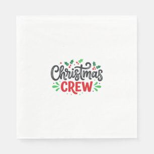 Kerst Crew Feestelijke Vakantie Servet