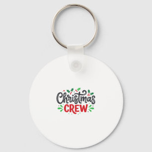 Kerst Crew Feestelijke Vakantie Sleutelhanger