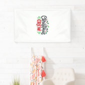 Kerst Crew Feestelijke Vakantie Spandoek (Insitu)
