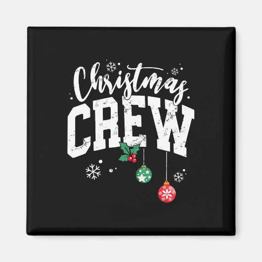 Kerst Crew Grappig Familie Matching Groep Xmas Pa Magneet (Voorkant)