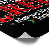 Kerst Crew Grappig Herinneringen Maken Samen Famil Poster (Hoek)