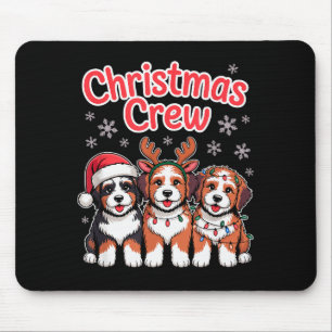 Kerst Crew Kerst Puppy Hond Grappige Kerst Bern Muismat