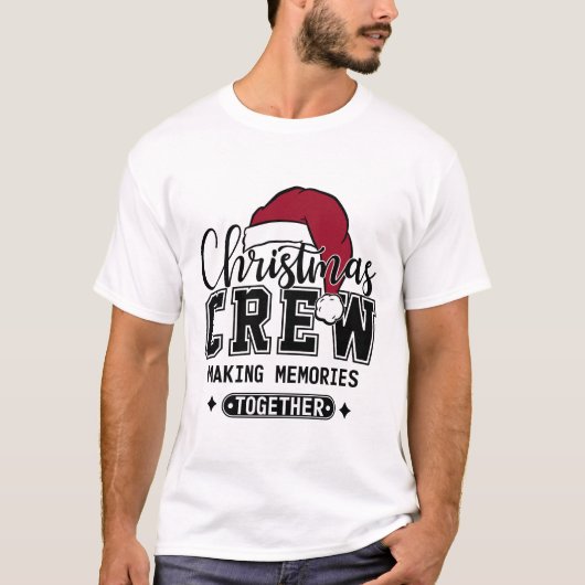 Kerst Crew Kerstherinneringen T-shirt (Voorkant)
