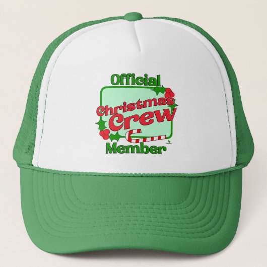 Kerst Crew Lid Epic Family Motto Trucker Pet (Voorkant)