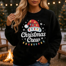 Kerst Crew Matchende Familie Santa Hoed Trui