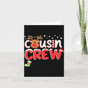 Kerst Crew Neefjes Kinderen Neven Kerst Overeenkom Kaart