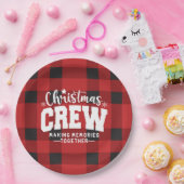 Kerst Crew Paper Borden Papieren Bordje (Feest)
