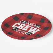 Kerst Crew Paper Borden Papieren Bordje (Gekanteld)