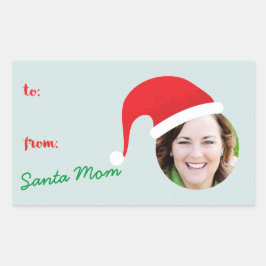 Kerst Crew Santa Hat Foto Vakantie Gift Label