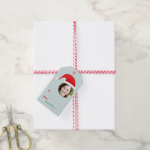 Kerst Crew Santa Hat Foto Vakantie Gift Label Cadeaulabel (Met Touw)