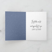 Kerst Cross Country Skier in de winter Bossen Kaart (Binnen)