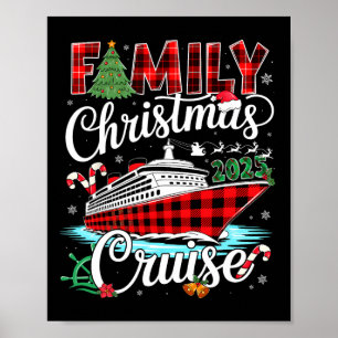 Kerst Cruise 2025 Familie Matching Familie Cruise Poster