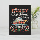 Kerst Cruise 2025 Familie Matching Kerst Vakantie Feestdagenkaart (Staand voorkant)