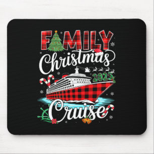 Kerst Cruise 2025 Familie T-Shirt Muismat