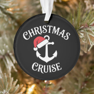 Kerst Cruise Anker Kerstman Hoed Zeilen Kerstmis Ornament