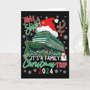 Kerst Cruise Aw Schip Het Is Een Kerst Familie T Kaart