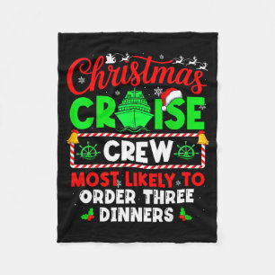 Kerst Cruise Bemanning Waarschijnlijk Drie D Zal B Fleece Deken