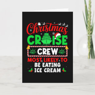 Kerst Cruise Bemanning Waarschijnlijk Ijs Eet Kaart
