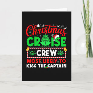 Kerst Cruise Bemanning Waarschijnlijk om de Kapite Kaart