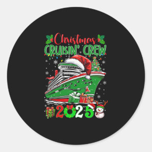 Kerst Cruise Crew 2025 Matching Gezins Cruise Ronde Sticker