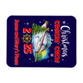 Kerst Cruise Crew Aangepast Schip Magneet (Horizontaal)