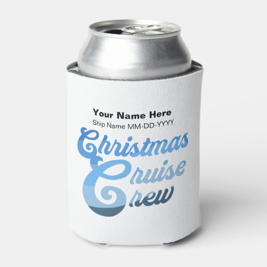 Kerst Cruise Crew Blikjeskoeler (Blikje Voorkant)