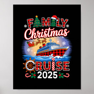 Kerst Cruise Familie 2025 Matching Familie Cruise Poster