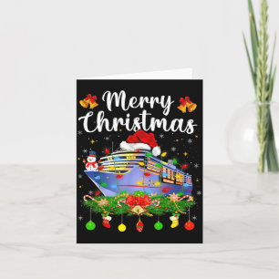 Kerst Cruise Kerstverlichting Kerstman Cruiseschip Kaart