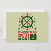 Kerst Cruise Modus Aan Boord Kerst 2024 Feestdagenkaart (Voorkant)