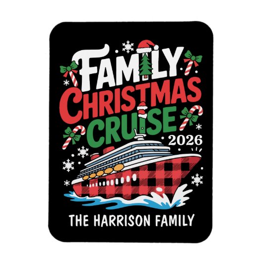 Kerst Cruise Schip Decoratie Huts Magnet Magneet (Verticaal)