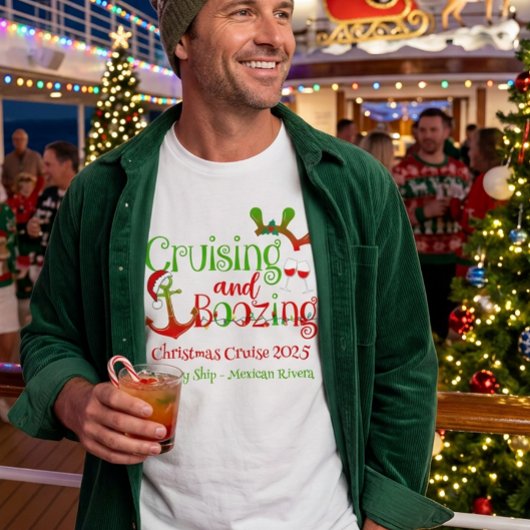 Kerst Cruisen en Boozing Funny T-shirt