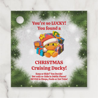 Kerst Cruising Duck Labels