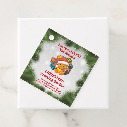 Kerst Cruising Duck Labels (In situ)