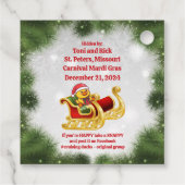 Kerst Cruising Duck Labels (Achterkant)