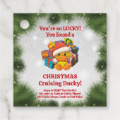 Kerst Cruising Duck Labels (Voorkant)