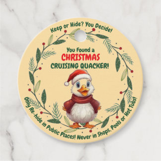 Kerst Cruising Duck Labels