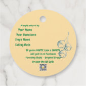 Kerst Cruising Duck Labels (Achterkant)